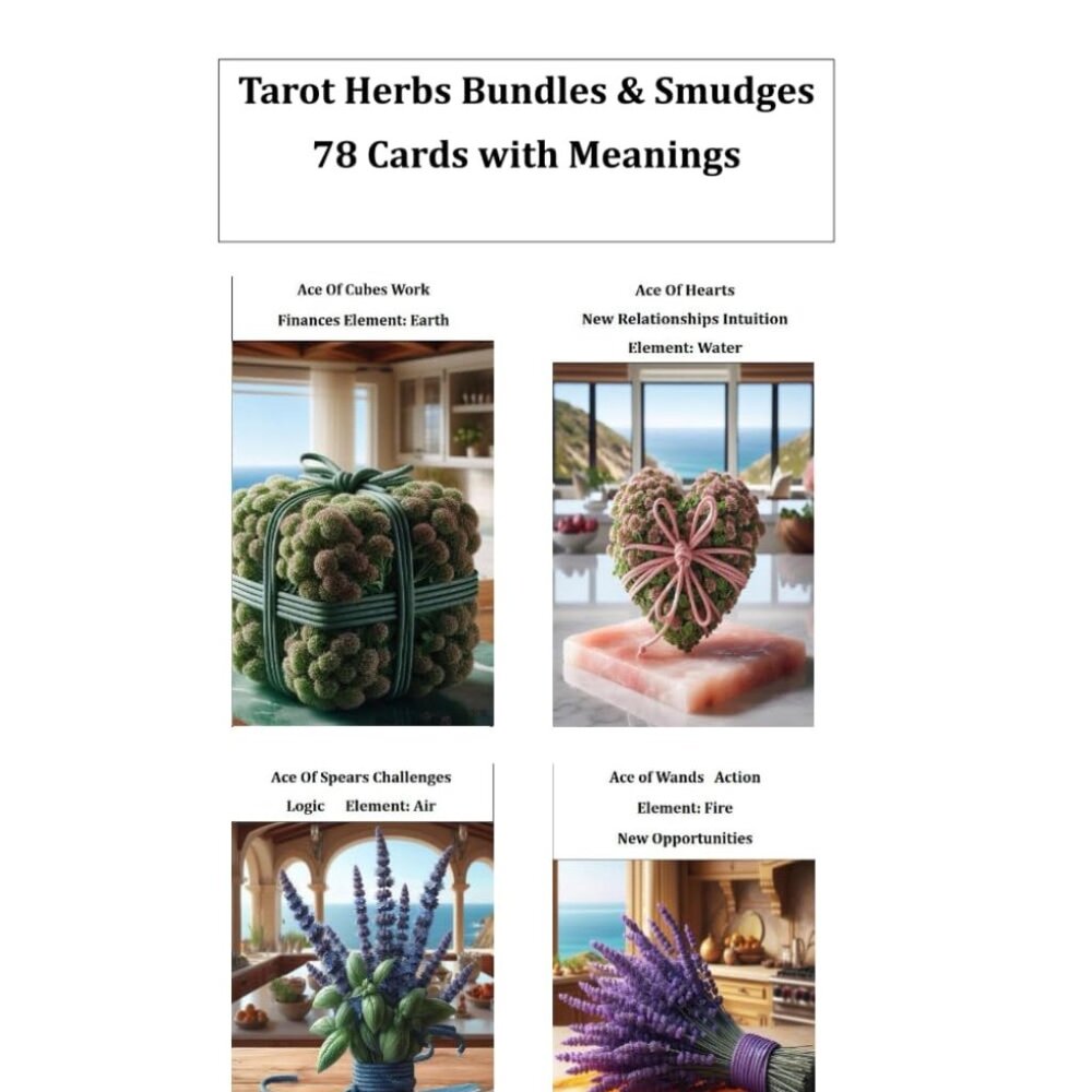 Herbs and smudges tarot deck 78 cards